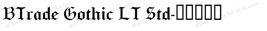 BTrade Gothic LT Std字体转换